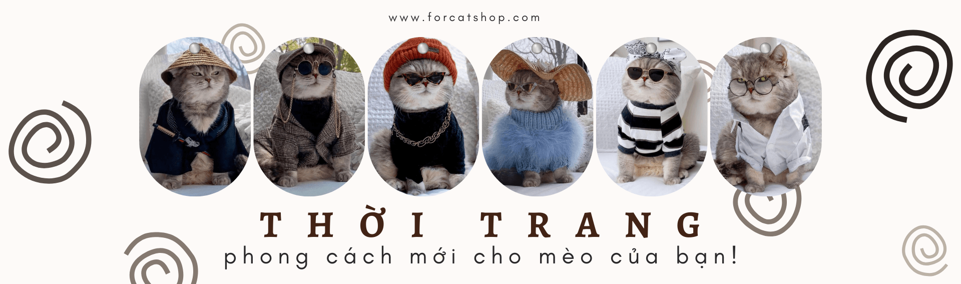 FORCATSHOP-Thời trang sành điệu cho mèo cưng